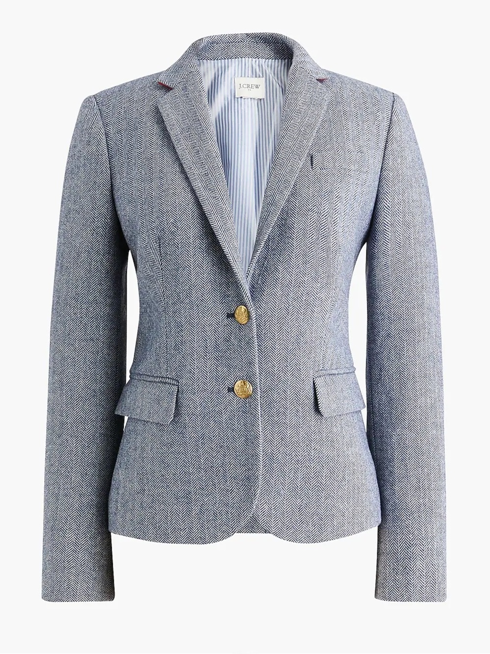 J. Crew Herringbone Wool Blend Schoolboy Blazer